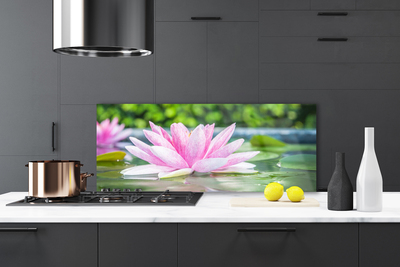 Painel cozinha Natureza do lago com nenúfares