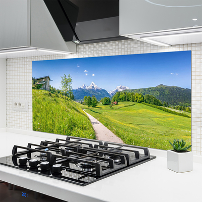 Painel cozinha Montanhas Meadow Path Valley
