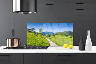 Painel cozinha Montanhas Meadow Path Valley