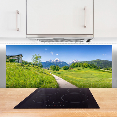 Painel cozinha Montanhas Meadow Path Valley