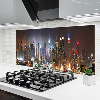 Painel cozinha Noite na cidade de Nova York