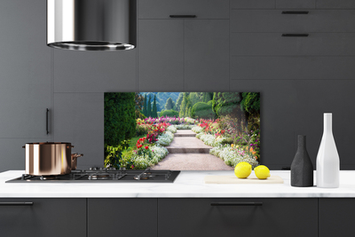 Painel vidro cozinha Parque Flores Escadas Jardim