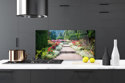 Painel vidro cozinha Parque Flores Escadas Jardim