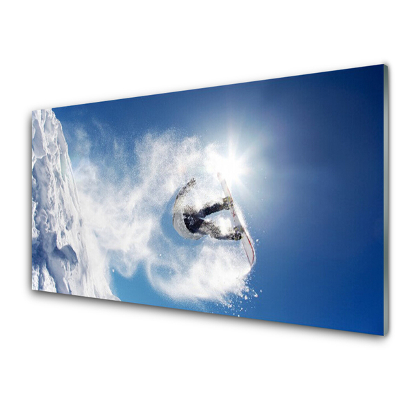 Painel cozinha Esporte de snowboard Neve Inverno