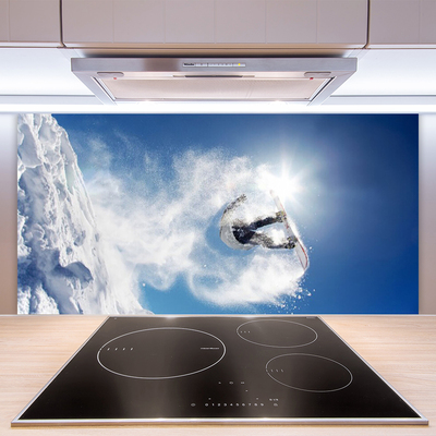 Painel cozinha Esporte de snowboard Neve Inverno