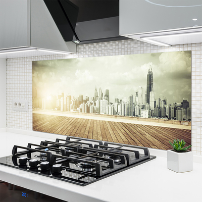 Painel vidro cozinha Arranha-céus da cidade de Nova York