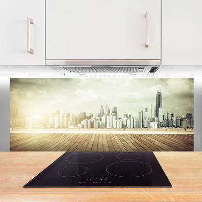 Painel vidro cozinha Arranha-céus da cidade de Nova York