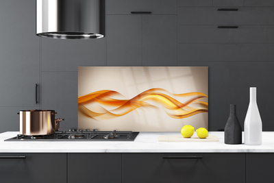 Painel cozinha Abstração Ondas Arte Arte