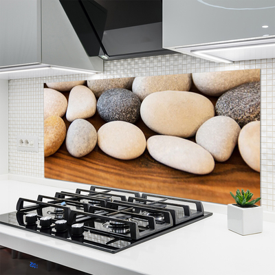 Painel vidro cozinha Pedras Decorativas Artísticas