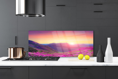 Painel vidro cozinha Natureza do Prado das Montanhas do Sol