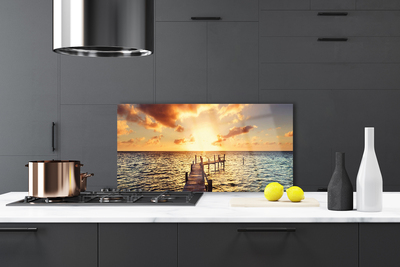 Painel vidro cozinha Ponte Vista Mar Oeste