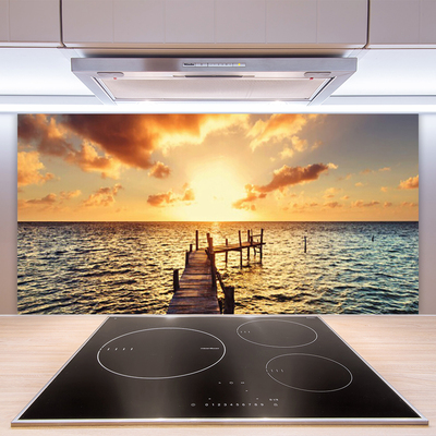 Painel vidro cozinha Ponte Vista Mar Oeste