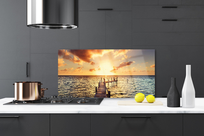 Painel vidro cozinha Ponte Vista Mar Oeste