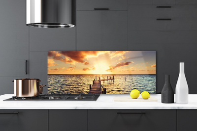 Painel vidro cozinha Ponte Vista Mar Oeste