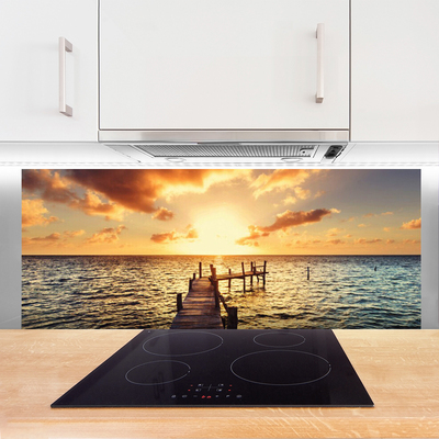 Painel vidro cozinha Ponte Vista Mar Oeste