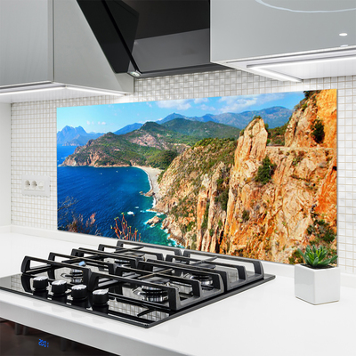 Painel cozinha Montanhas do Mar da Costa do Penhasco