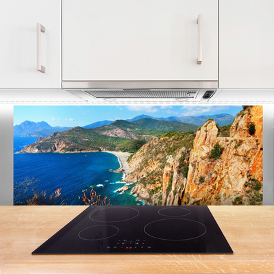 Painel cozinha Montanhas do Mar da Costa do Penhasco