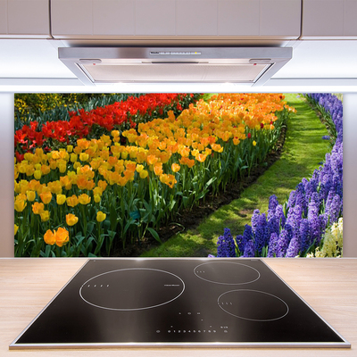 Painel cozinha Flores Jardim Tulipas