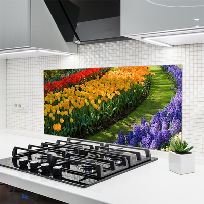 Painel cozinha Flores Jardim Tulipas