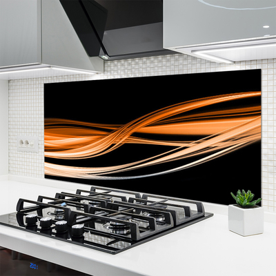 Painel cozinha Abstração Ondas Arte Arte