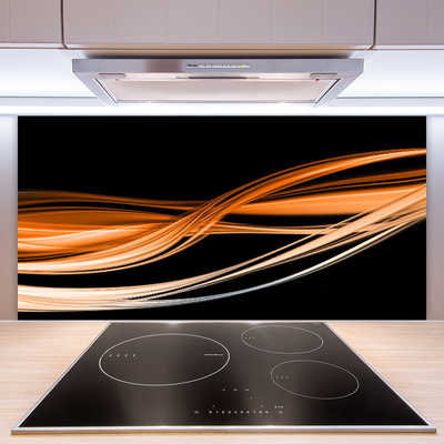 Painel cozinha Abstração Ondas Arte Arte