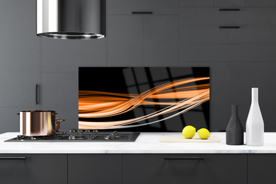 Painel cozinha Abstração Ondas Arte Arte