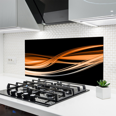 Painel cozinha Abstração Ondas Arte Arte