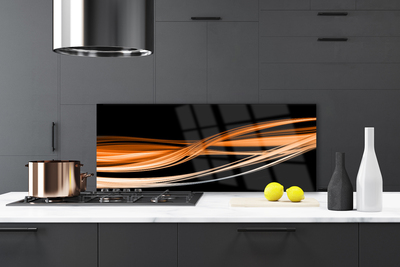 Painel cozinha Abstração Ondas Arte Arte