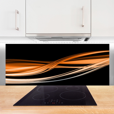 Painel cozinha Abstração Ondas Arte Arte