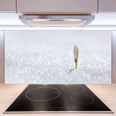 Painel cozinha Floco de neve no inverno