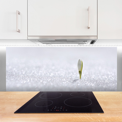 Painel cozinha Floco de neve no inverno