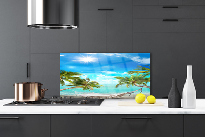 Painel cozinha Palmeiras Tropicais Rede Praia
