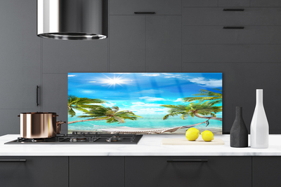 Painel cozinha Palmeiras Tropicais Rede Praia