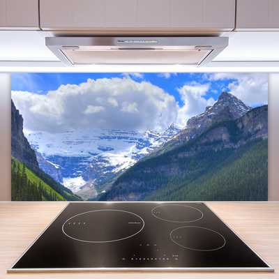 Painel vidro cozinha Paisagem montanhosa