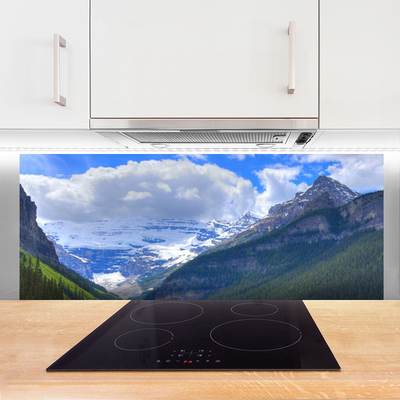 Painel vidro cozinha Paisagem montanhosa