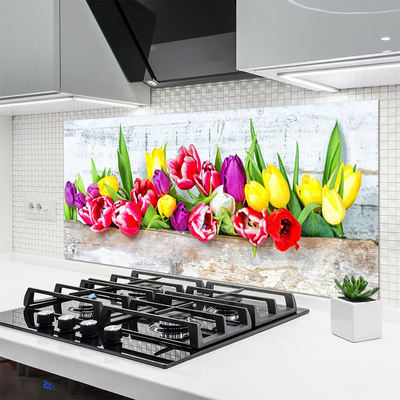 Painel cozinha Tulipas Flores Natureza