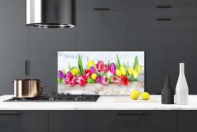 Painel cozinha Tulipas Flores Natureza
