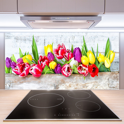 Painel cozinha Tulipas Flores Natureza