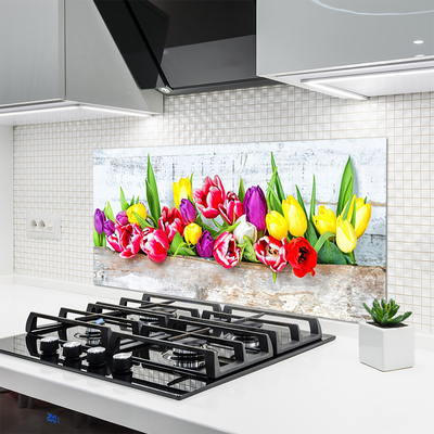 Painel cozinha Tulipas Flores Natureza