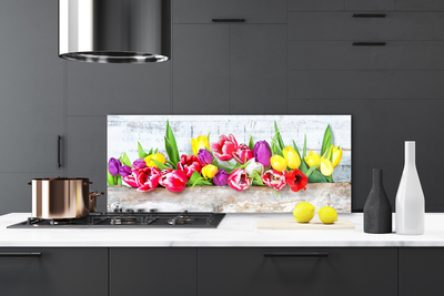 Painel cozinha Tulipas Flores Natureza