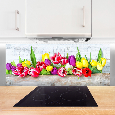 Painel cozinha Tulipas Flores Natureza
