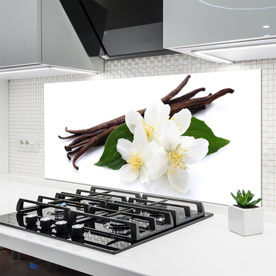 Painel vidro cozinha Fava de baunilha para a cozinha