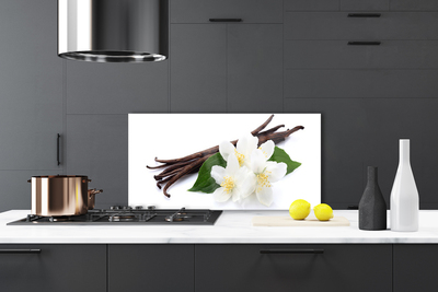 Painel vidro cozinha Fava de baunilha para a cozinha