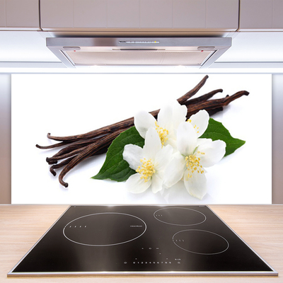 Painel vidro cozinha Fava de baunilha para a cozinha