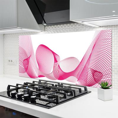 Painel cozinha Abstração Linhas Ondas Arte