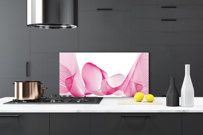 Painel cozinha Abstração Linhas Ondas Arte
