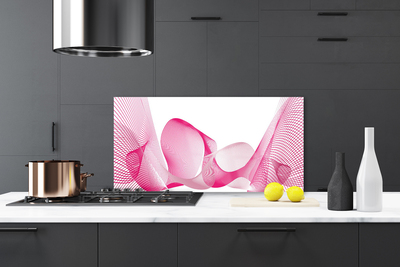 Painel cozinha Abstração Linhas Ondas Arte