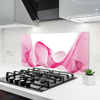 Painel cozinha Abstração Linhas Ondas Arte