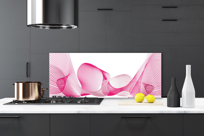 Painel cozinha Abstração Linhas Ondas Arte