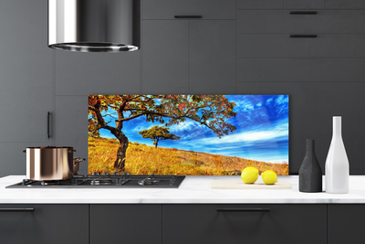 Painel vidro cozinha Árvore do Prado Natureza Planta